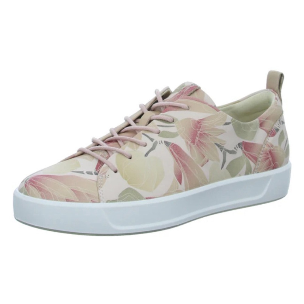 Ecco Soft 8 Floral Rose Dust Pink Sneaker ❤️ SZ 9
